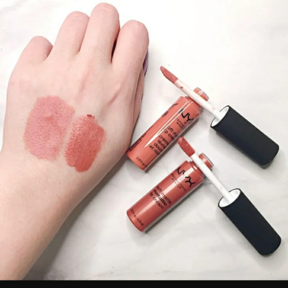 CALIFORNIA NYX DISCONTINUED Makeup Crew 2pc Matte & Metallic Lip Set NWT
